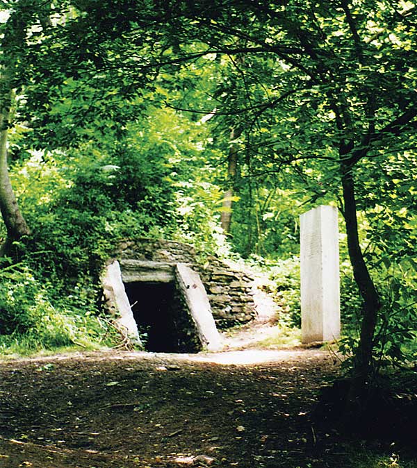 a contemporary photo of the cave of kelpius