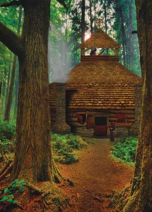 nik stamp's rendering of the tabernacle in the woods